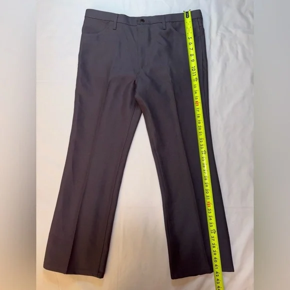 Wrangler NWT Men’s Size 40W 30L Grey Polyester Business Casual Dress Jeans - Picture 2 of 10